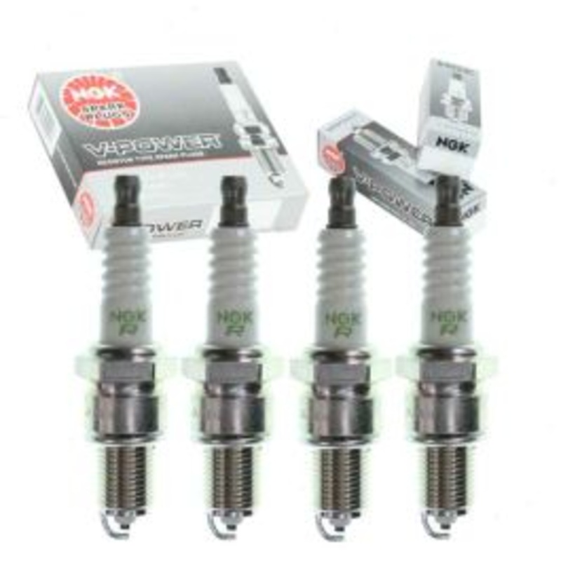 4 pc NGK V-Power Spark Plugs for 1985-1987 Hyundai Stellar 1.6L 2.0L L4