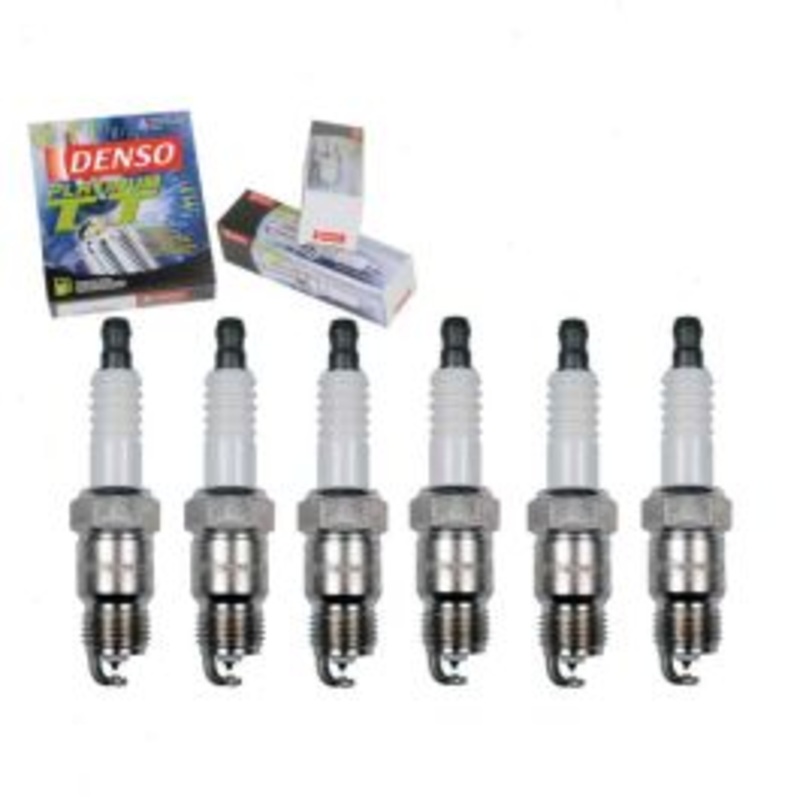 6 pc DENSO Platinum TT Spark Plugs for 1975-1976 Plymouth Scamp 3.7L L6