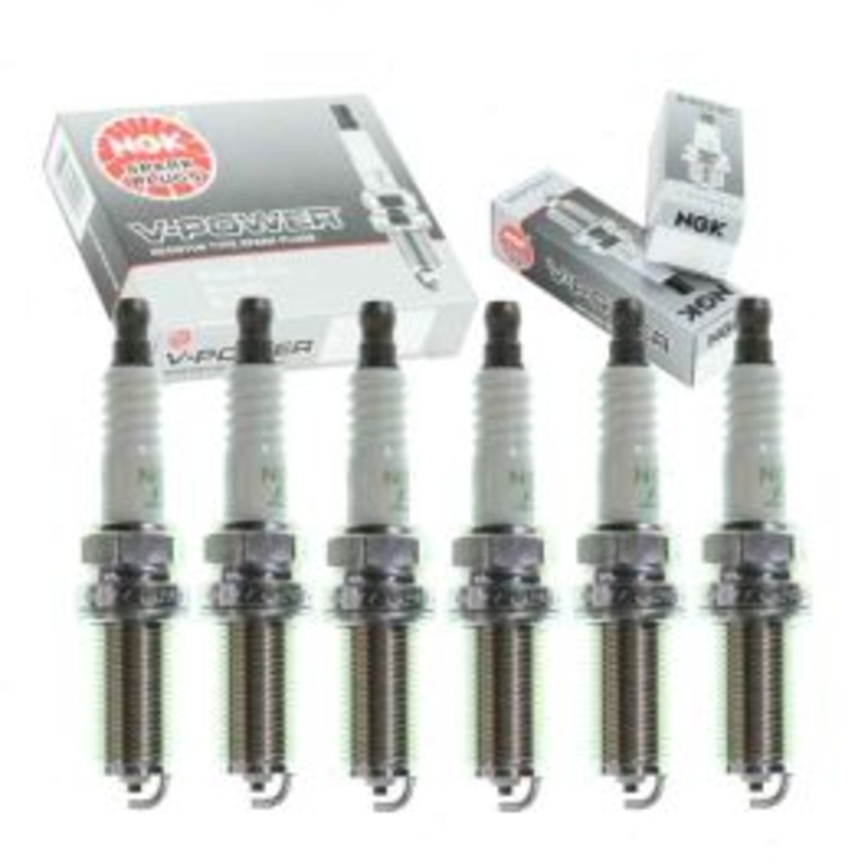 6 pc NGK V-Power Spark Plugs for 2009 Kia Borrego 3.8L V6