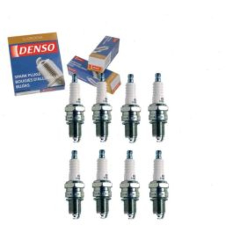 8 pc DENSO Standard U-Groove Spark Plugs for 1975-1989 Dodge D100 5.2L 5.9L V8