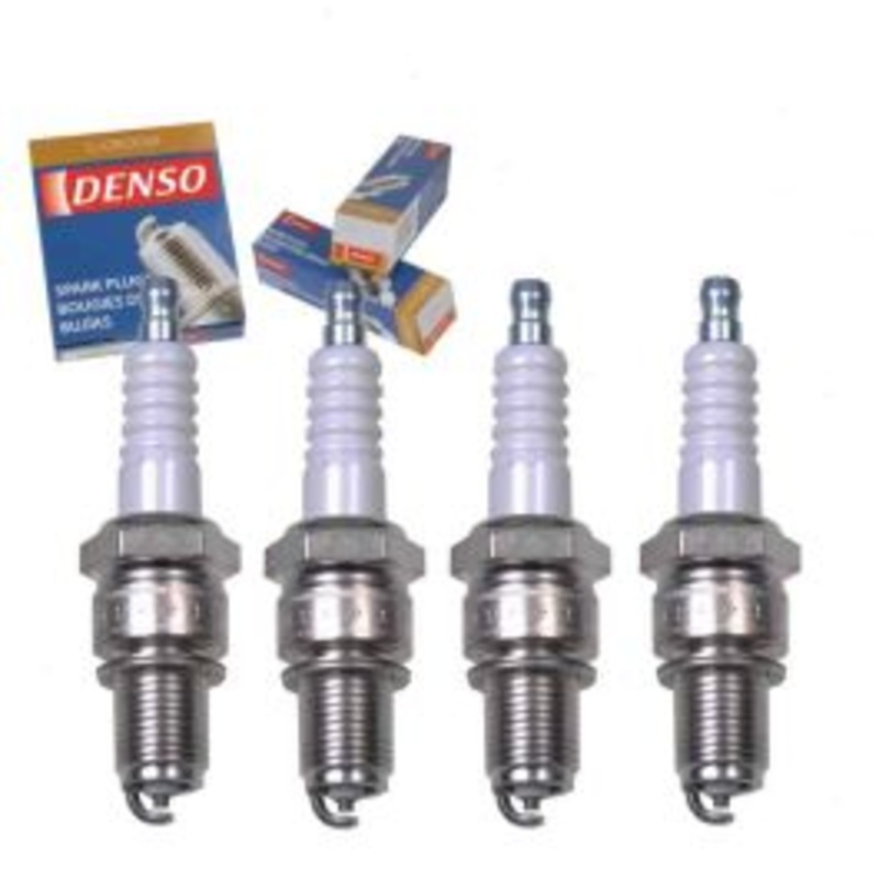 4 pc DENSO Standard U-Groove Spark Plugs for 1973-1976 Audi Fox 1.5L 1.6L L4