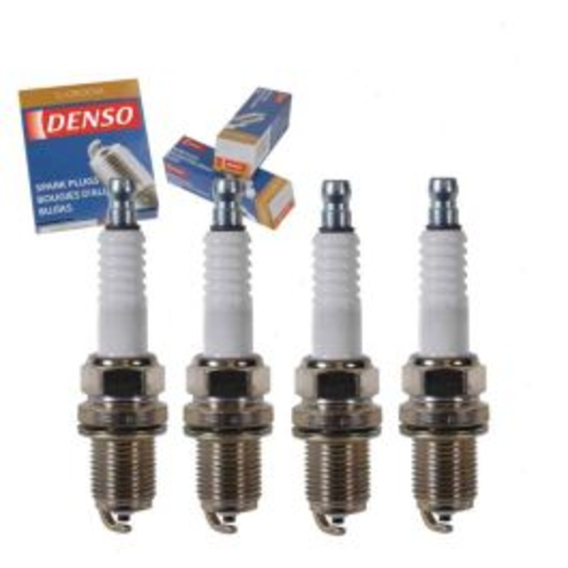 4 pc DENSO Standard U-Groove Spark Plugs for 1990-1994 Saab 9000 2.3L L4