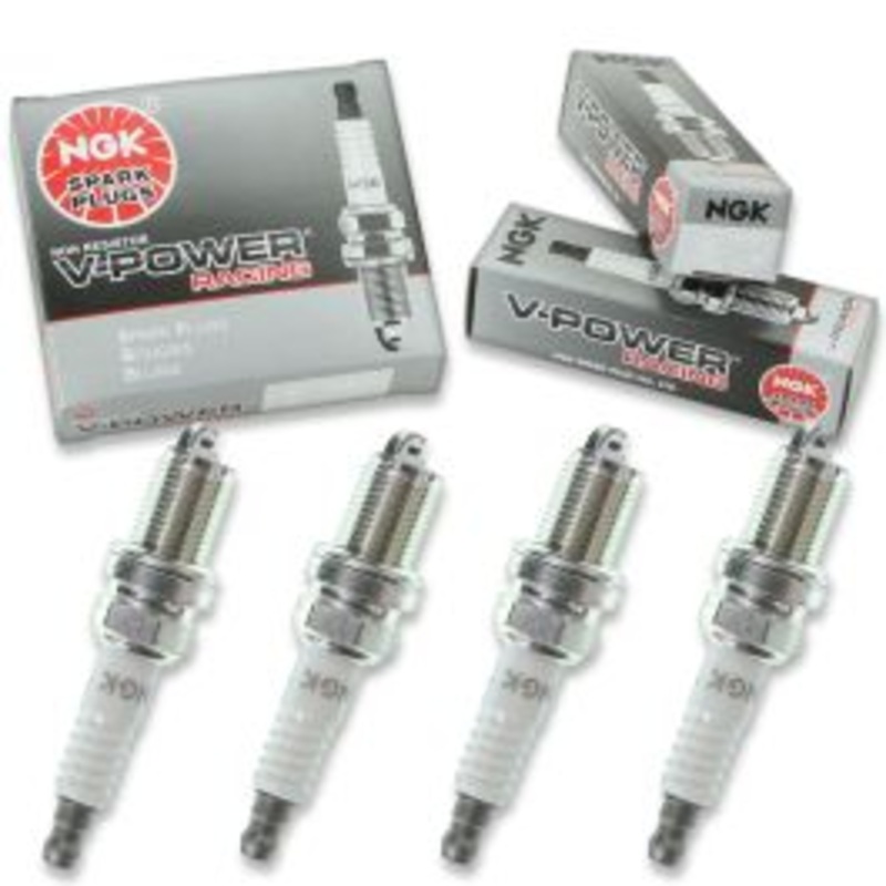 4 pc NGK V-Power Racing 7405 R5672A-9 Spark Plugs