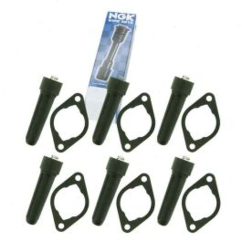 6 pc NGK Ignition Coil Boots for 1995-1996 Jaguar XJS 4.0L L6