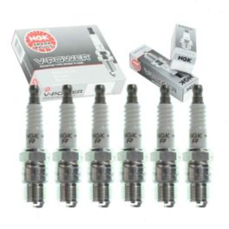 6 pc NGK V-Power Spark Plugs for 1987-1988 Chevrolet V30 4.8L L6