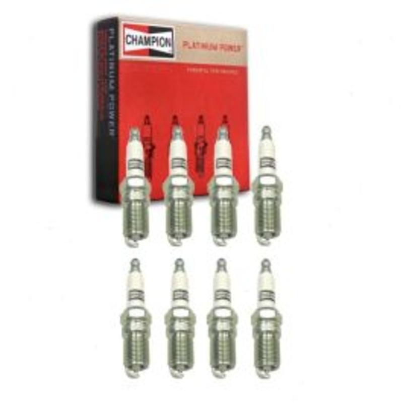 8 pc Champion Platinum Spark Plugs for 2002 Lincoln Blackwood 5.4L V8