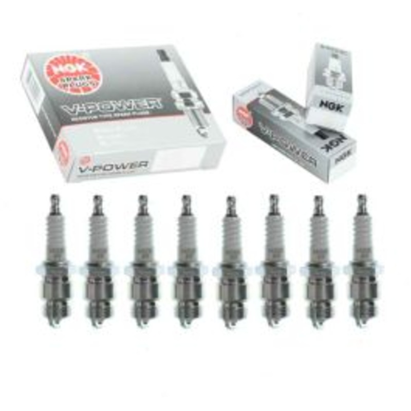 8 pc NGK V-Power Spark Plugs for 1966 Mercury S-55 6.4L 6.7L 7.0L V8