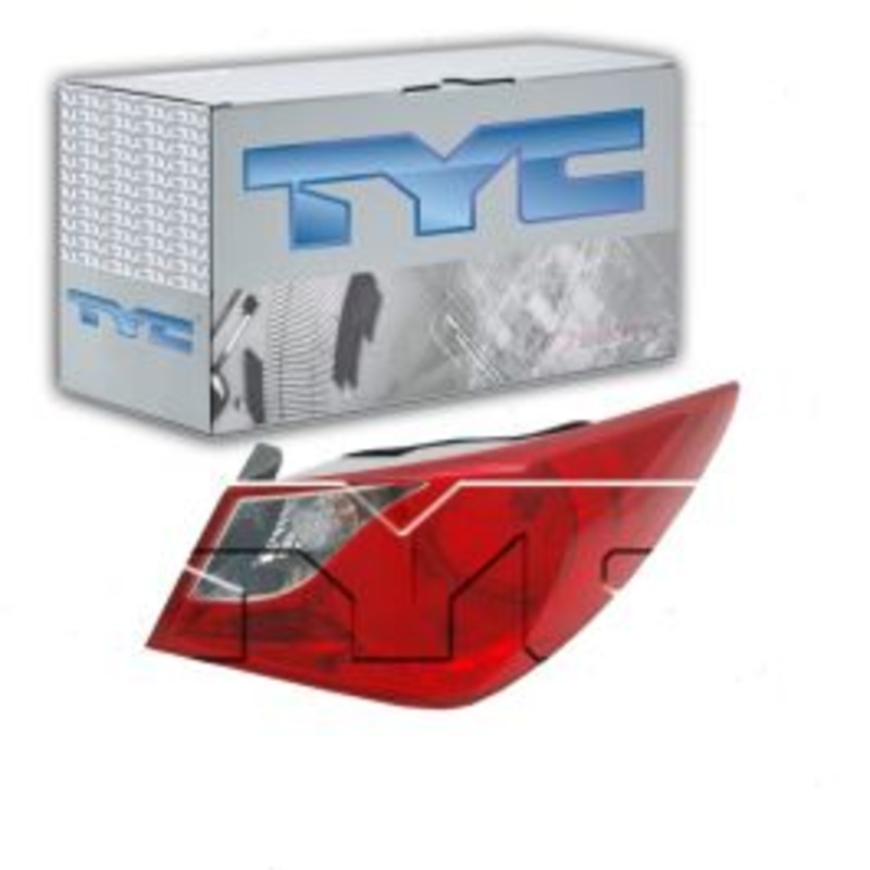 TYC Right Outer Tail Light Lens for 2011-2014 Hyundai Sonata