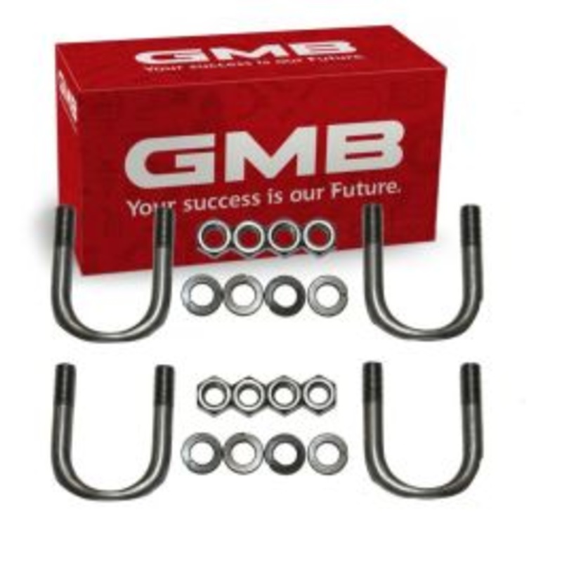 2 pc GMB Front Shaft All Universal Joint U-Bolt Kit for 1980-2007 Ford F-150