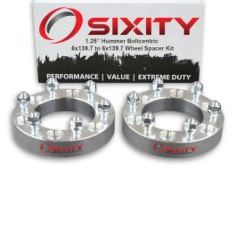 Sixity 2 pc 1.25" Thick Wheel Spacers - Hummer H3 Truck SUV - 6x139.7mm