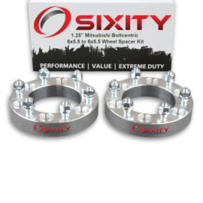 Sixity 2 pc 1.25" Thick Wheel Spacers - Mitsubishi Pickup Truck - 6x5.5