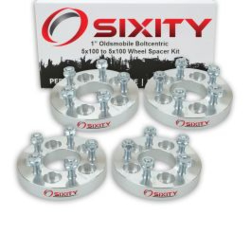 Sixity 4 pc 1" Thick Wheel Spacers - Oldsmobile Achieva Calais Cutlass Ciera Firenza - 5x100mm