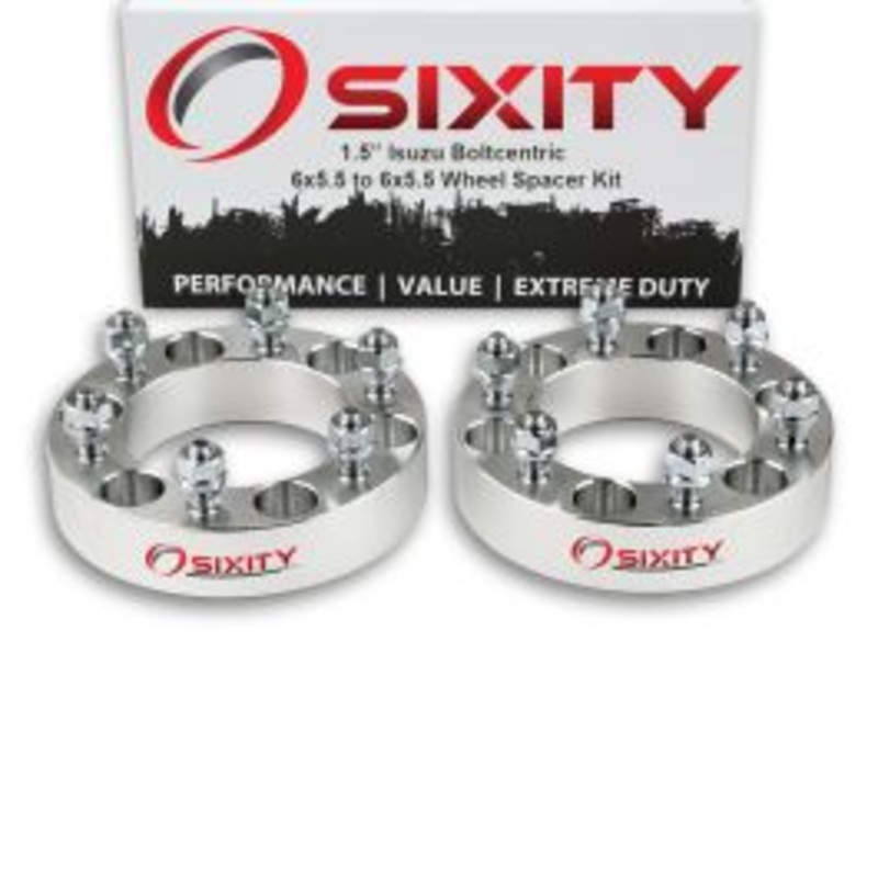 Sixity 2 pc 1.5" Thick Wheel Spacers - Isuzu Rodeo Trooper Truck - 6x5.5