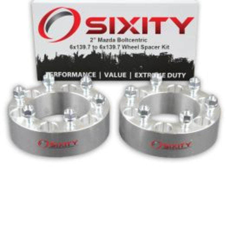 Sixity 2 pc 2" Thick Wheel Spacers - Mazda B2000 B2200 - 6x139.7mm