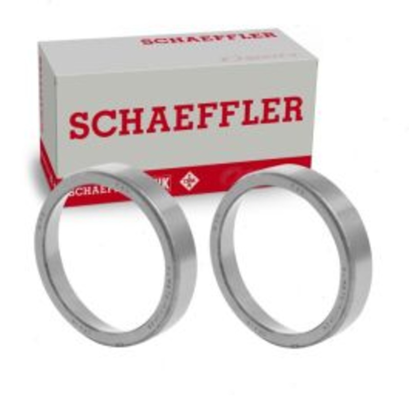 2 pc Schaeffler Front Inner Wheel Bearing Races for 1957-1958 Ford Custom 300