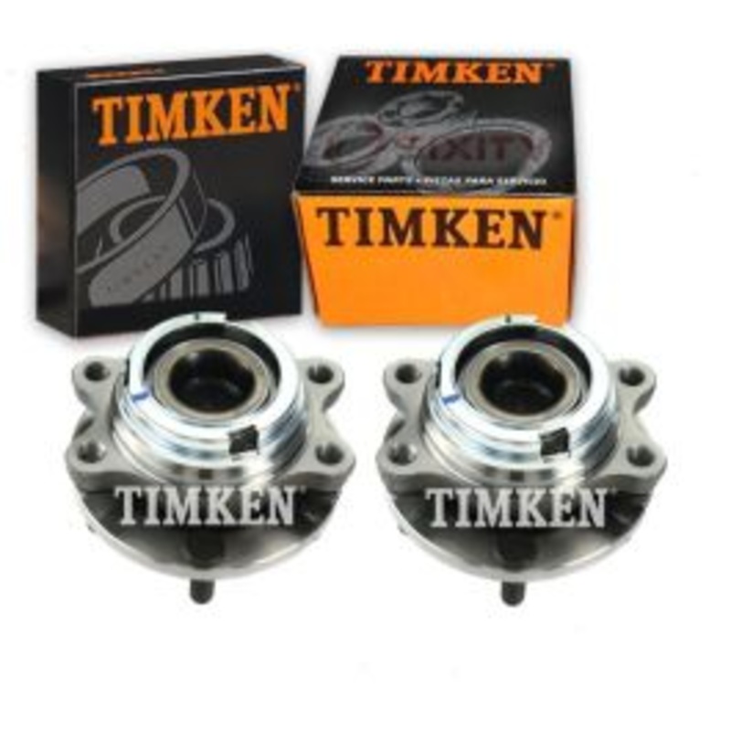 2 pc Timken Front Wheel Bearing Hub Assemblys for 2014-2018 Infiniti Q70