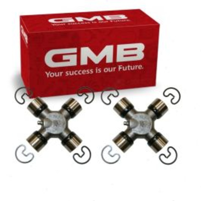 2 pc GMB Rear Shaft All Universal Joints for 2001-2003 Ford E-350 Super Duty