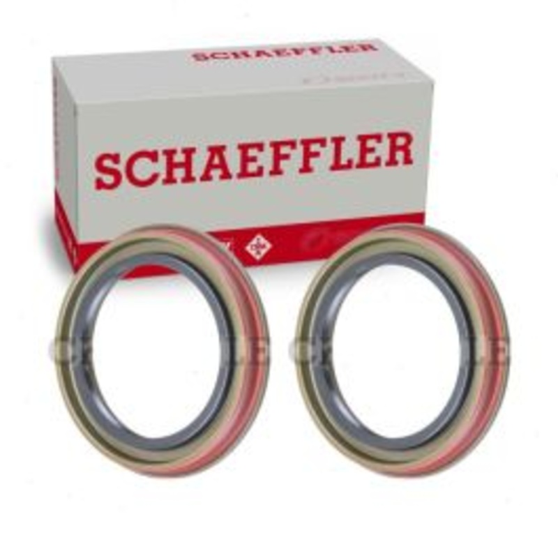 2 pc Schaeffler Rear Wheel Seals for 1999-2002 Ford E-450 Econoline Super Duty