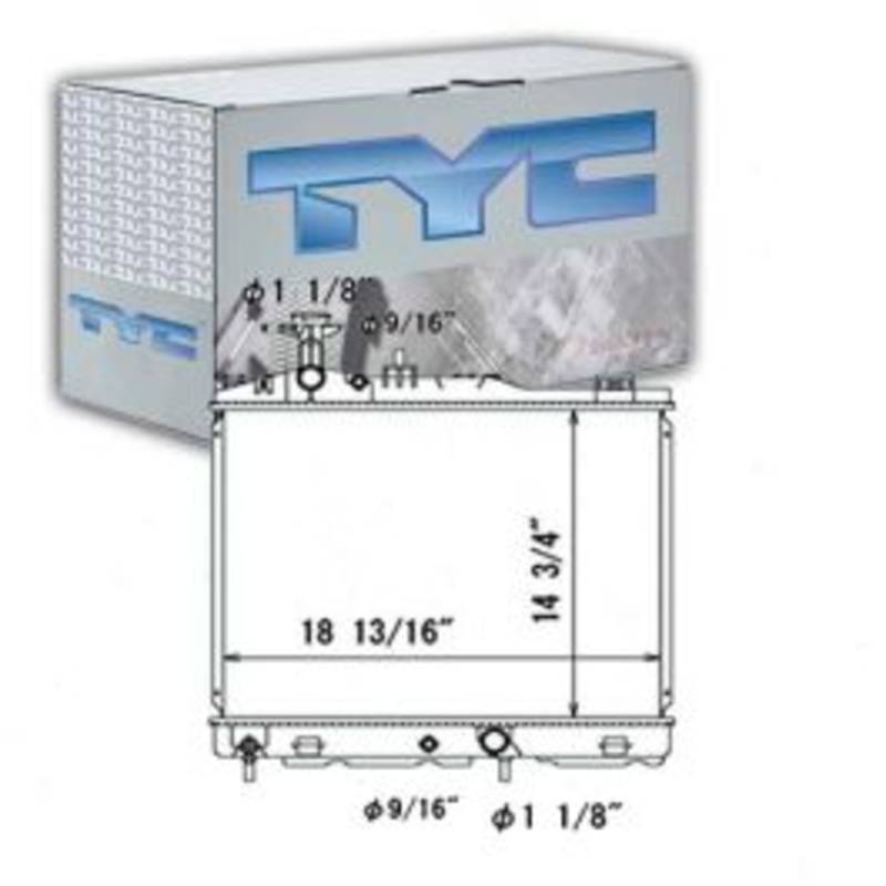 TYC Radiator for 2014-2020 Mitsubishi Mirage 1.2L L3