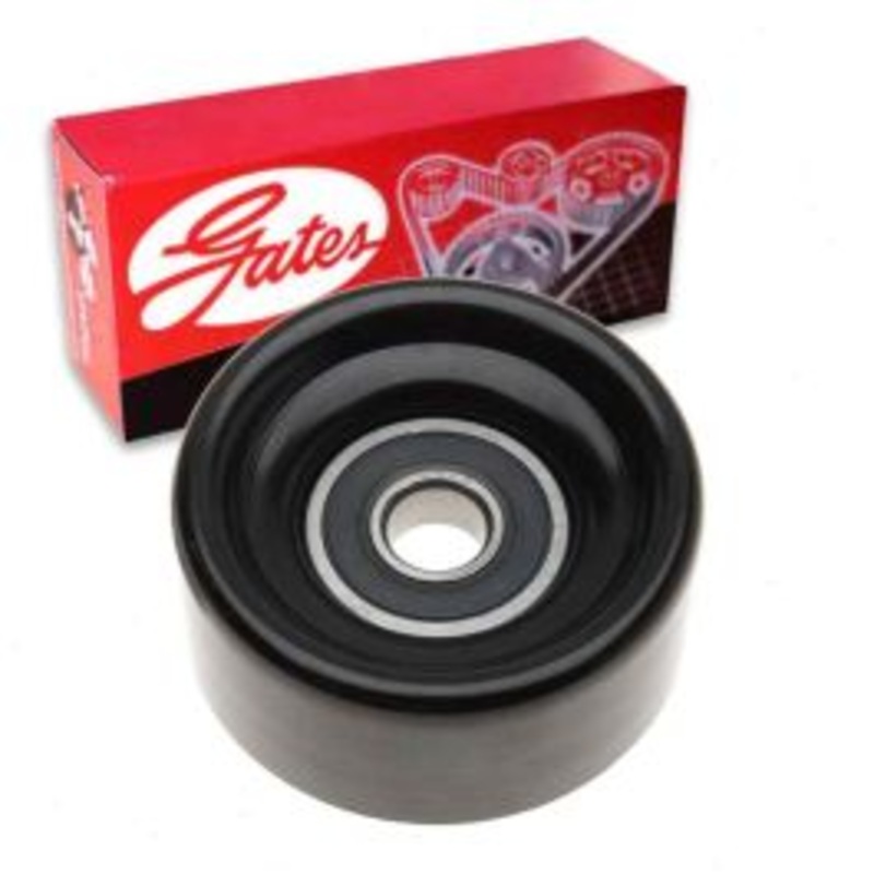 Gates DriveAlign Smooth Pulley Drive Belt Idler Pulley for 2012-2019 Ford F-350 Super Duty 6.7L V8