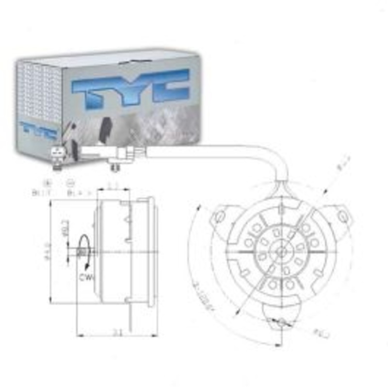 TYC Engine Cooling Fan Motor for 1999-2003 Jeep Grand Cherokee