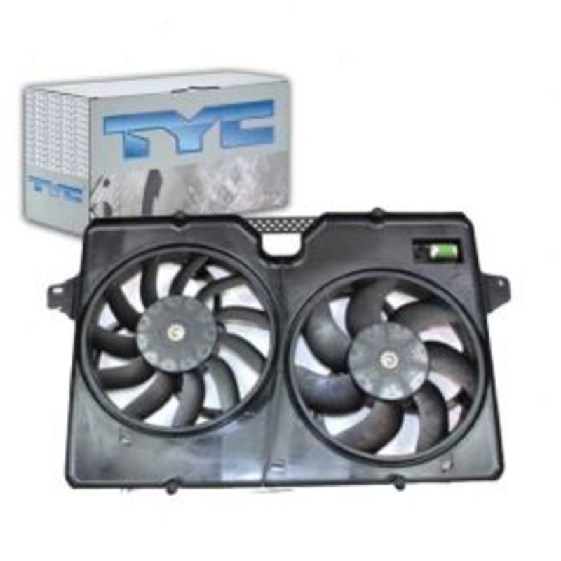 TYC Dual Radiator & Condenser Fan Assembly for 2008-2012 Ford Escape 2.3L 2.5L L4
