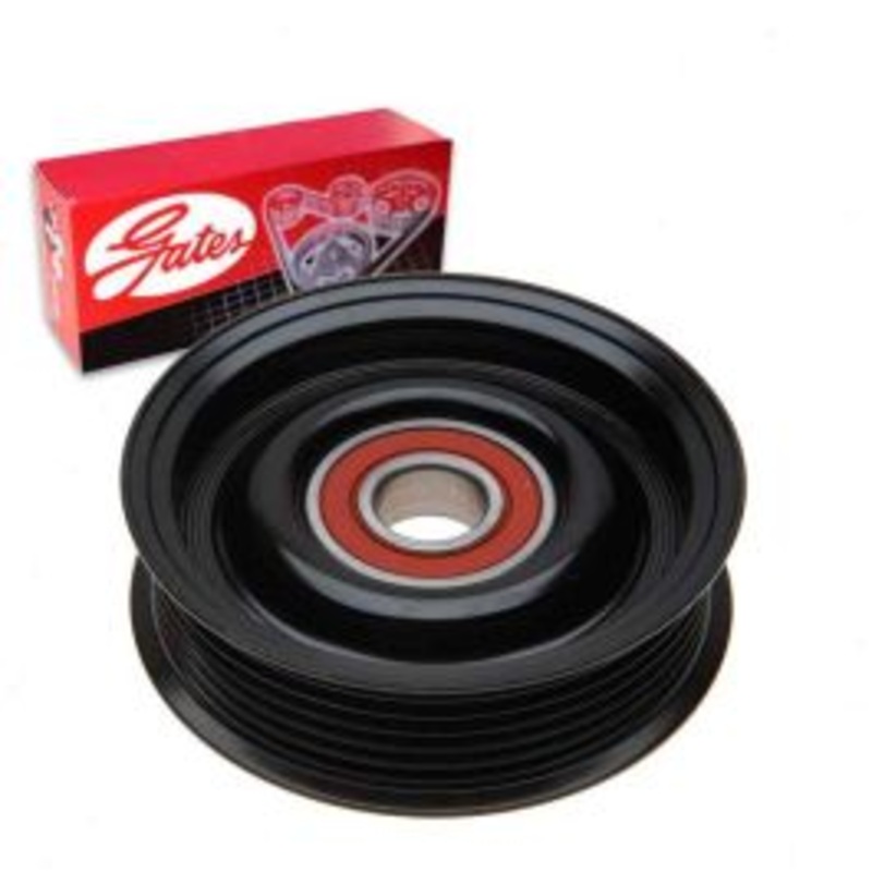 Gates DriveAlign Grooved Pulley Drive Belt Idler Pulley for 1999-2003 Ford Econoline 4.2L V6
