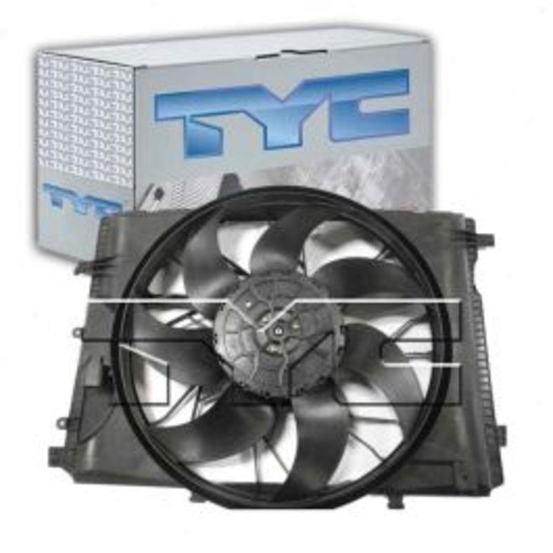 TYC Dual Radiator & Condenser Fan Assembly for 2010-2014 Mercedes-Benz GLK350