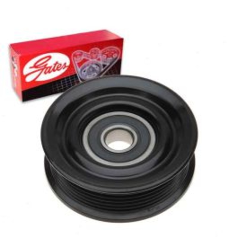 Gates DriveAlign Grooved Pulley Drive Belt Idler Pulley for 2002 Ford E-250 Econoline 5.4L V8