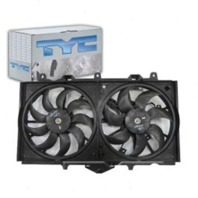 TYC Dual Radiator & Condenser Fan Assembly for 2014-2016 Infiniti Q50 3.5L 3.7L V6