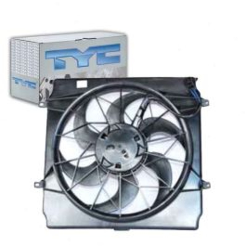 TYC Dual Radiator & Condenser Fan Assembly for 2004-2007 Jeep Liberty 2.4L 3.7L L4 V6