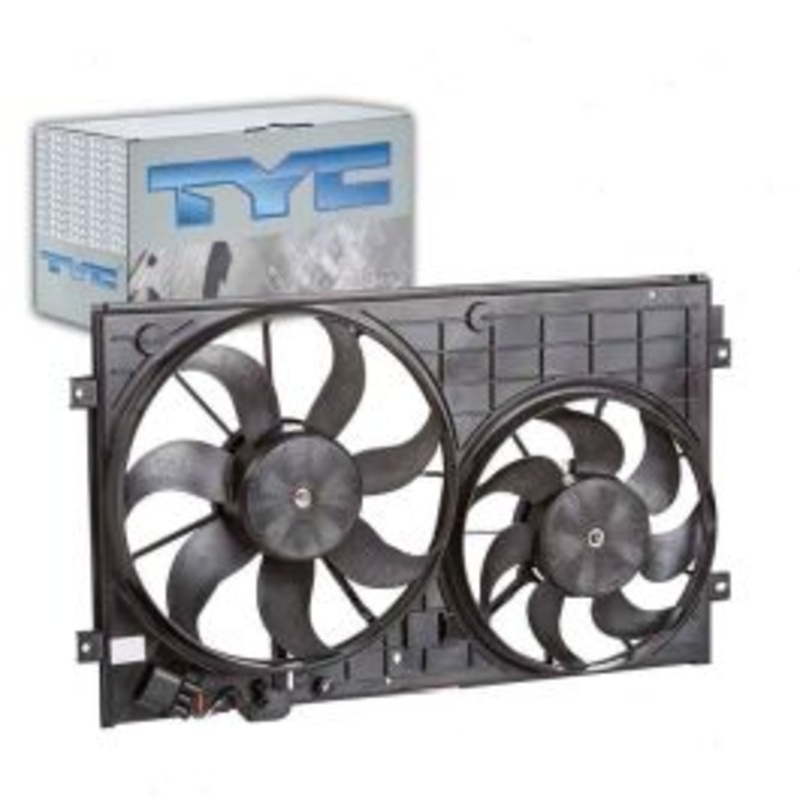 TYC 621490 Dual Radiator & Condenser Fan Assembly