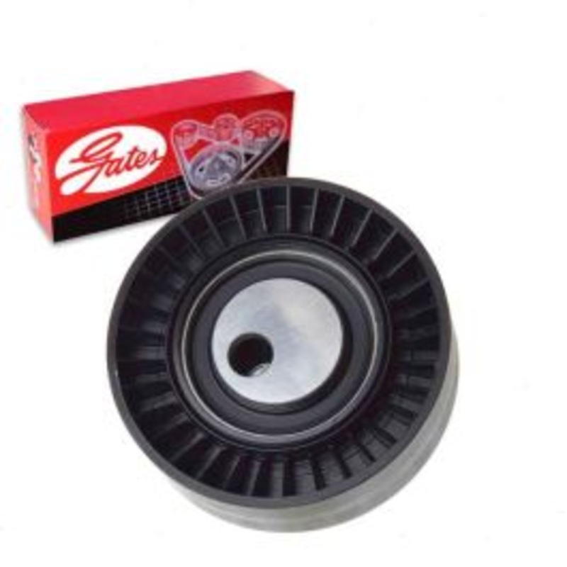 Gates DriveAlign Alternator Water Pump Power Steering Drive Belt Idler Pulley for 2001-2005 BMW 320i 2.2L L6