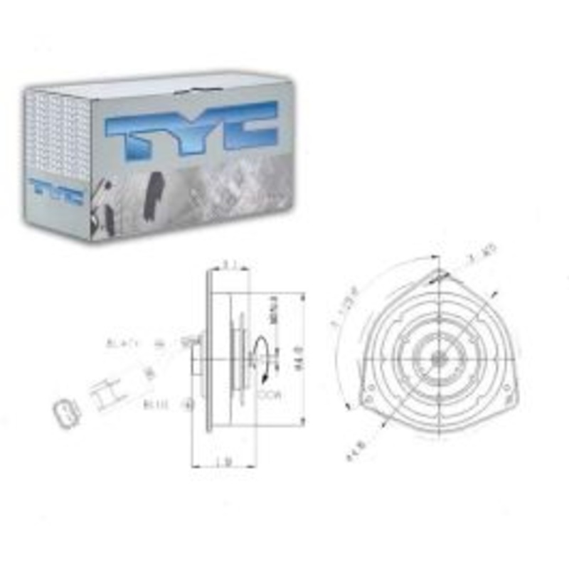 TYC Right Engine Cooling Fan Motor for 1993-1995 Lexus GS300
