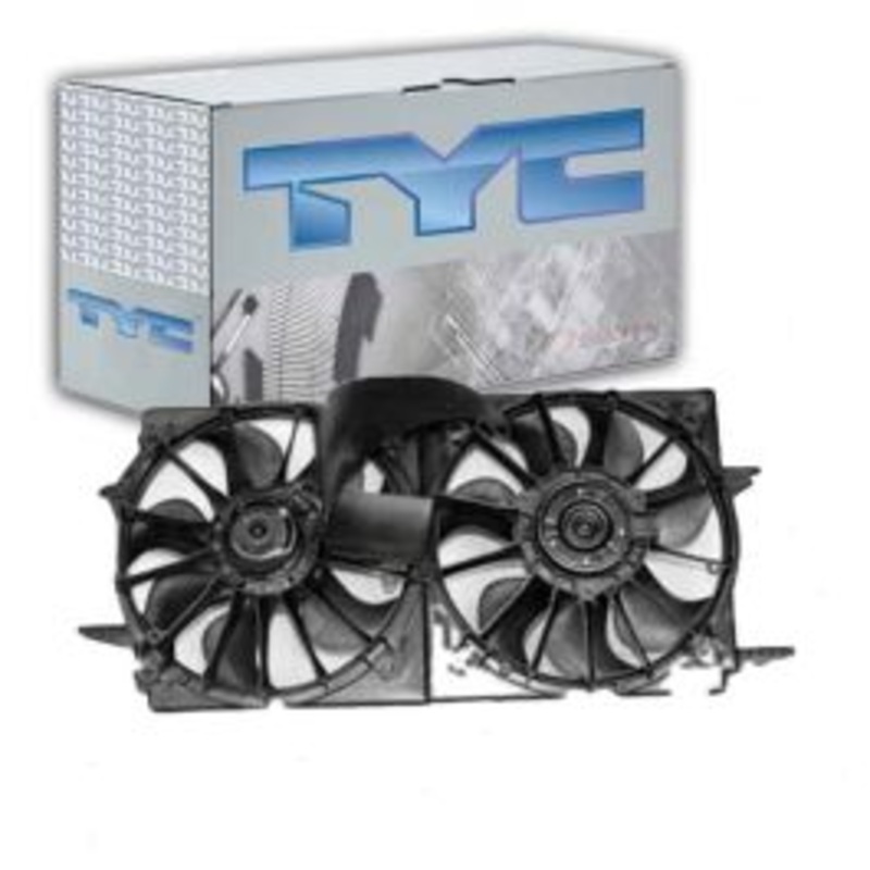 TYC Dual Radiator & Condenser Fan Assembly for 1999-2005 Pontiac Grand Am 3.4L V6