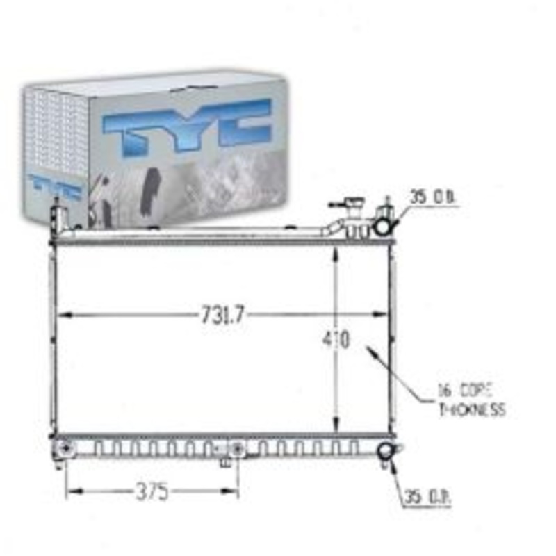 TYC Radiator for 2015-2016 Nissan Murano 3.5L V6