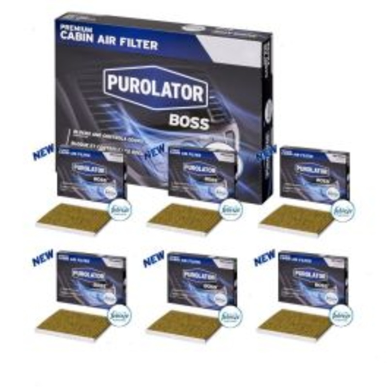 6 pc Purolator BOSS PBC35865 Cabin Air Filters