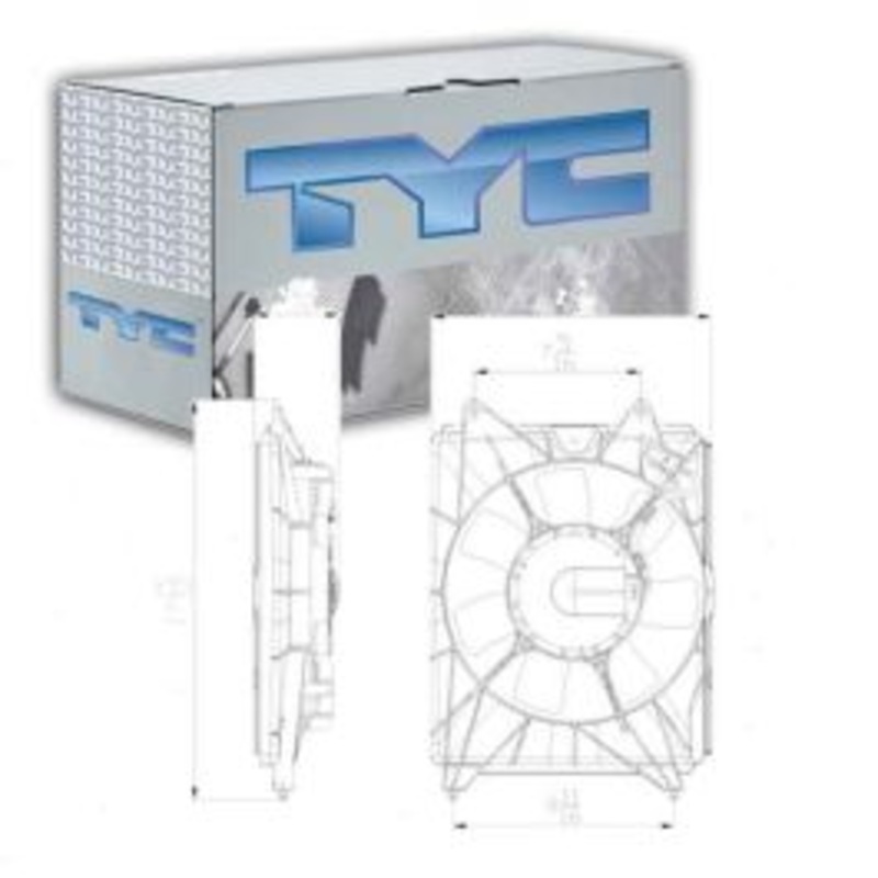 TYC AC Condenser Fan Assembly for 2014-2015 Acura ILX
