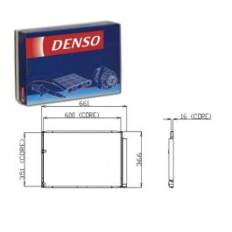 DENSO AC Condenser for 2004-2009 Toyota Prius 1.5L L4