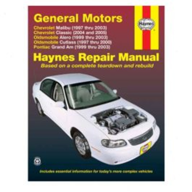 Haynes Repair Manual for 1997-1999 Oldsmobile Cutlass