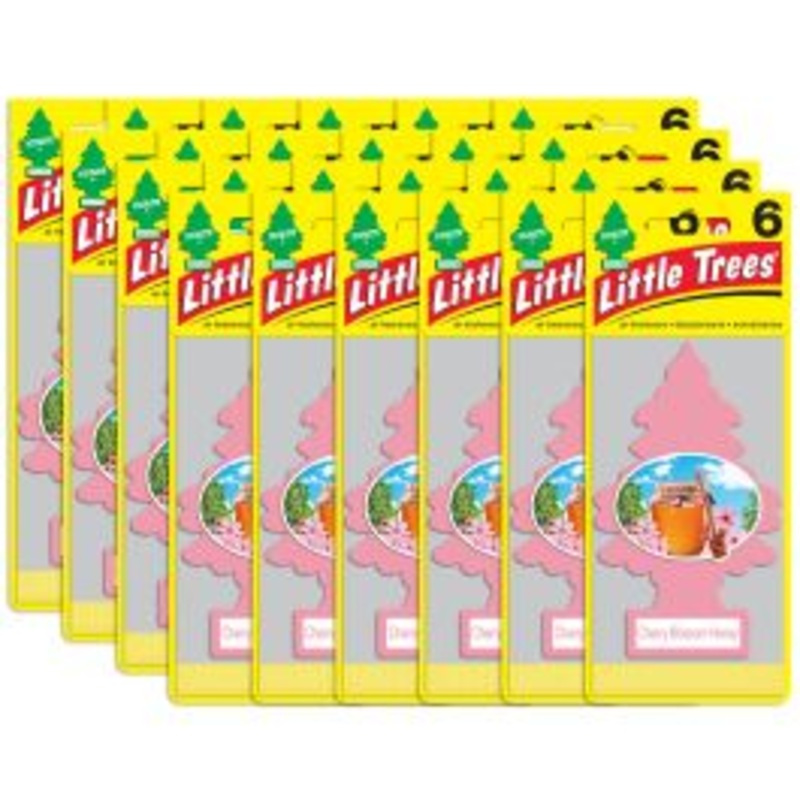 Little Trees Cherry Blossom Honey Air Freshener for Car Home - 144 pack