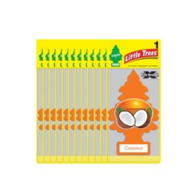 Little Trees X-tra Strength Coconut Large Air Freshener - 12 pack