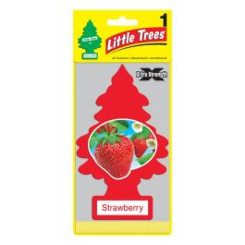 Little Trees X-tra Strength Strawberry Large Air Freshener - 1 pack
