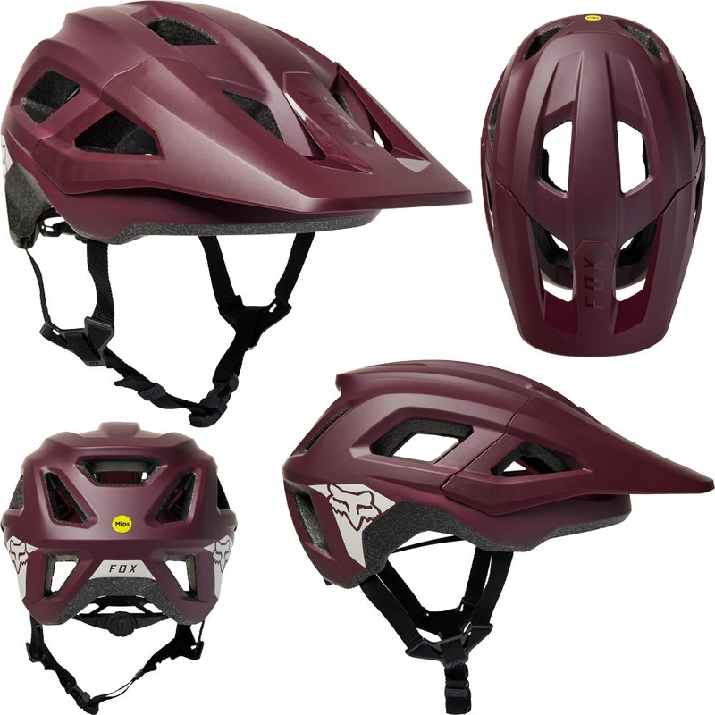 Fox Mainframe MIPS Helmet - L - Trvrs Dark Maroon