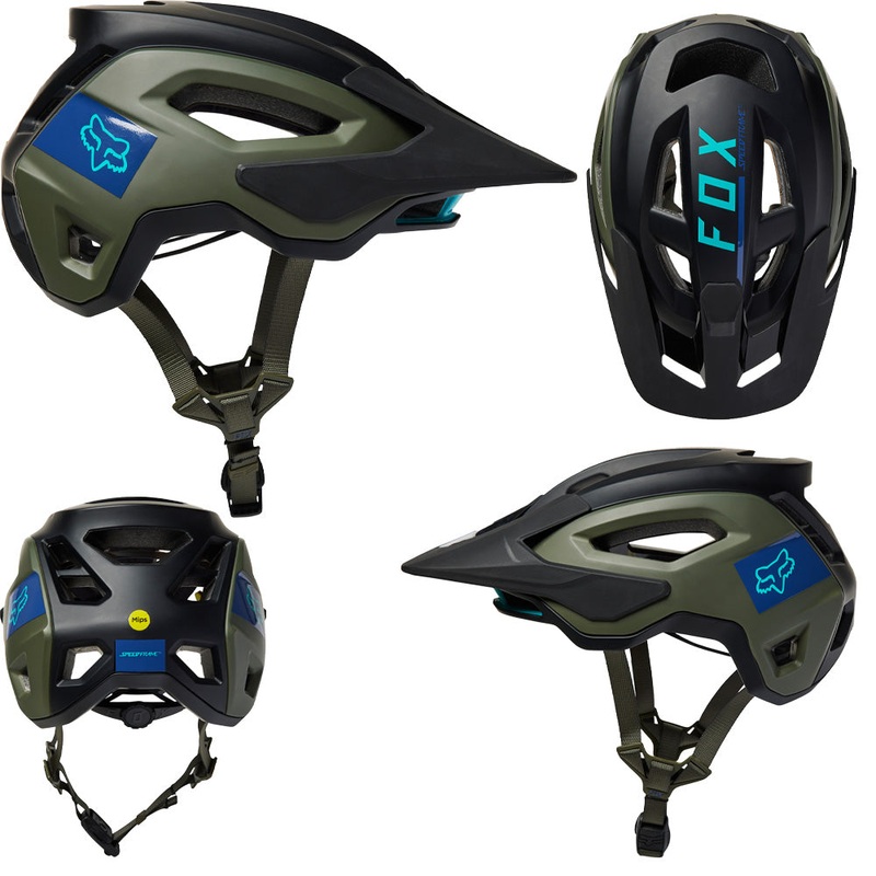 Fox Speedframe Pro MIPS Helmet - S - Blocked Army