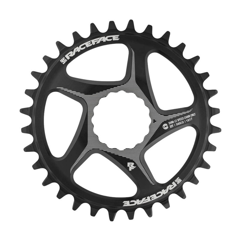 Race Face Cinch Direct Mount Narrow-Wide Chainring - Race Face - Easton Cinch Direct Mount - 6.5-0mm Flip - Round - Black - Alloy - 9-12 Speed - 30T