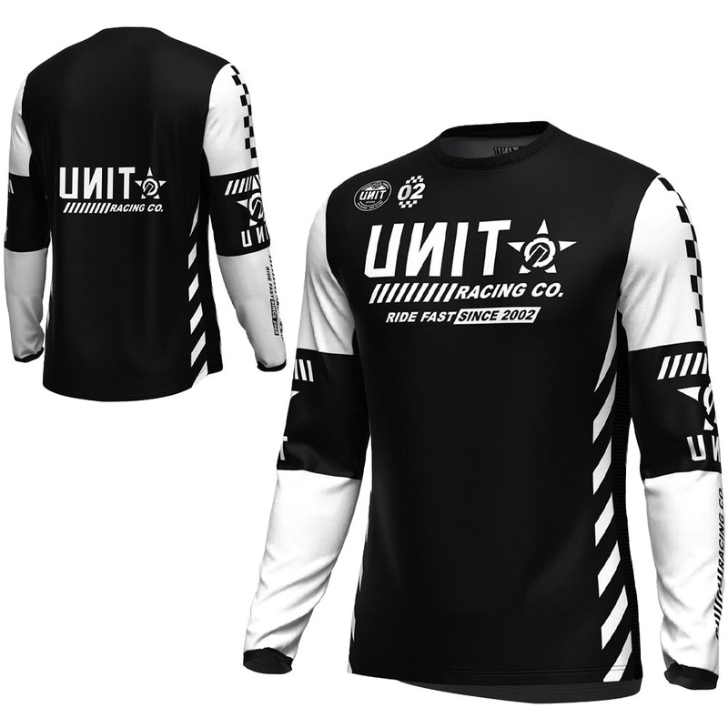 Unit Clash Mens Long Sleeve Jersey - L - Black